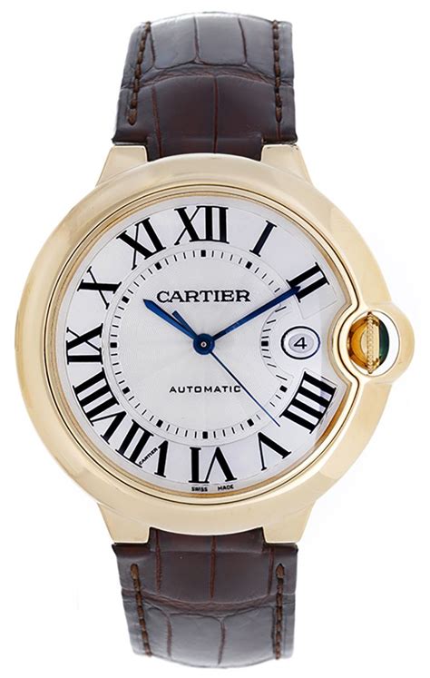 cartier ballon bleu 42mm leather strap|cartier ballon bleu diamond bezel.